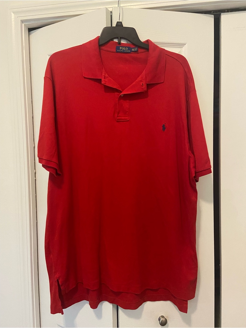 Ralph Lauren Red Polo with Navy Pony Logo